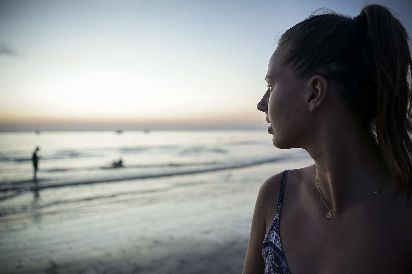 Madalyn watching the Sunset