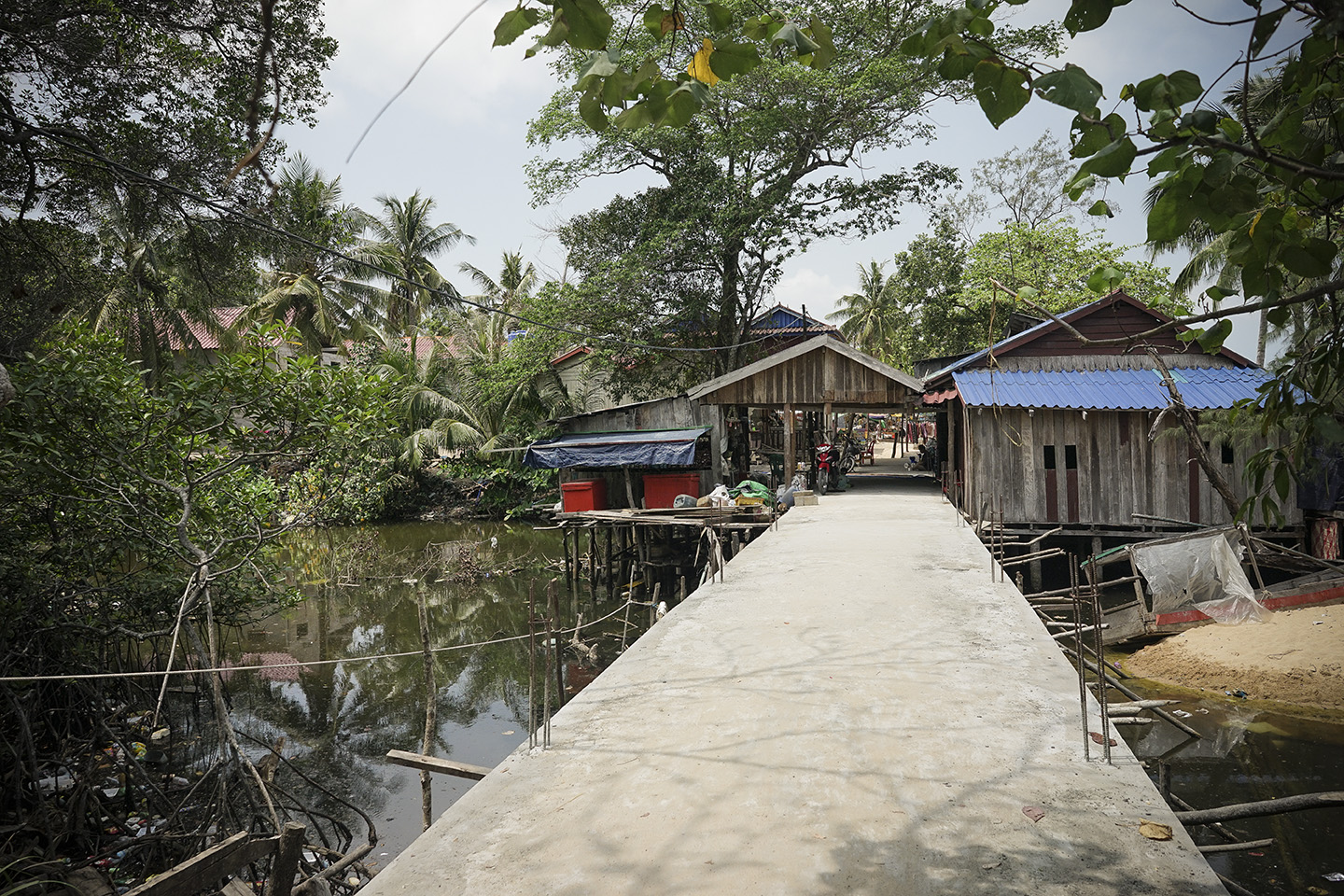Entrance to the fishing village