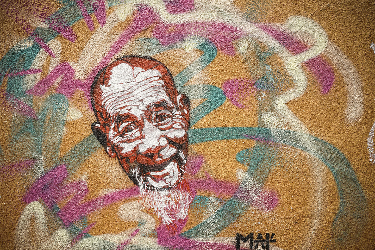 Street art at Stanley Market