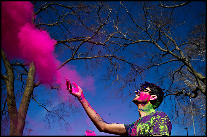 Holi Festival celebrations on WKU's South Lawn on Saturday, March 15, 2014. Photos by Brian Powers