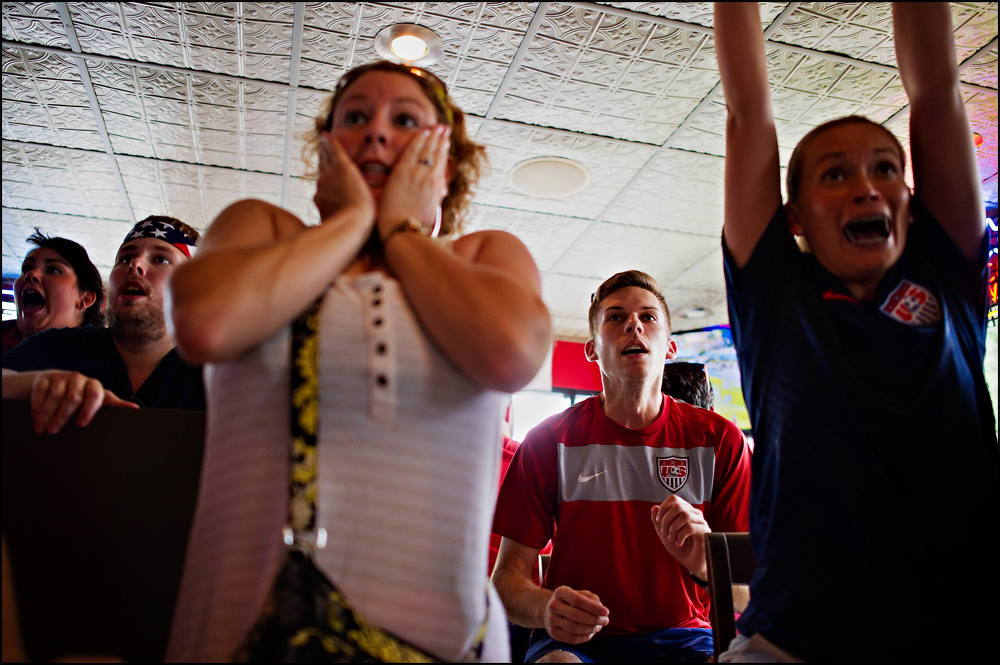 World Cup watching at Hilligans sports bar in Bowling Green, KY on Tuesday, July 1, 2014. Photos by Brian Powers 