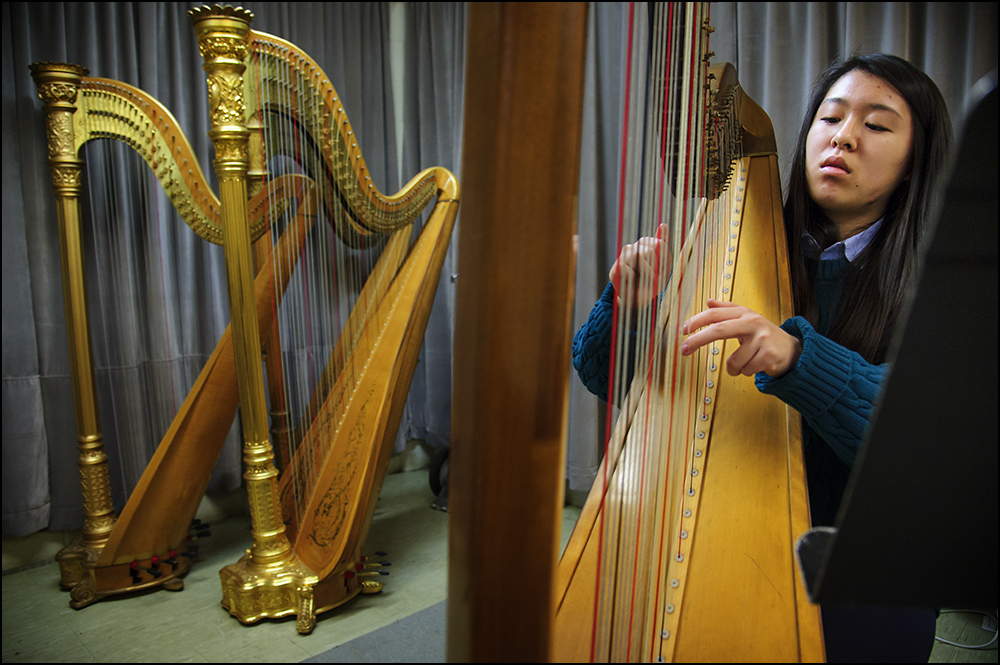  Students at Interlochen Arts Academy in Interlochen, MI on Tuesday, December 9, 2014. Photo by Brian Powers 