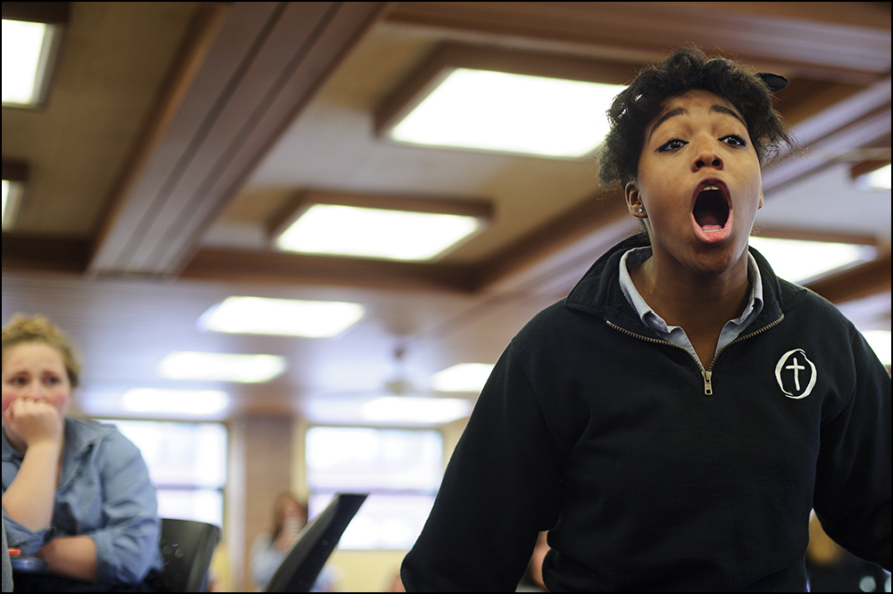  Black lives matter flashmob at Interlochen Arts Academy in Interlochen, MI on Wednesday, December 10, 2014. Photo by Brian Powers 