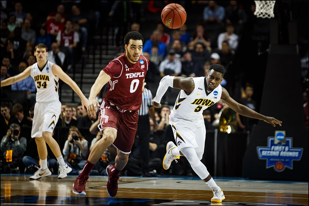 during their first round NCAA championship game on Friday, March 18, 2016 in New York City,New York.