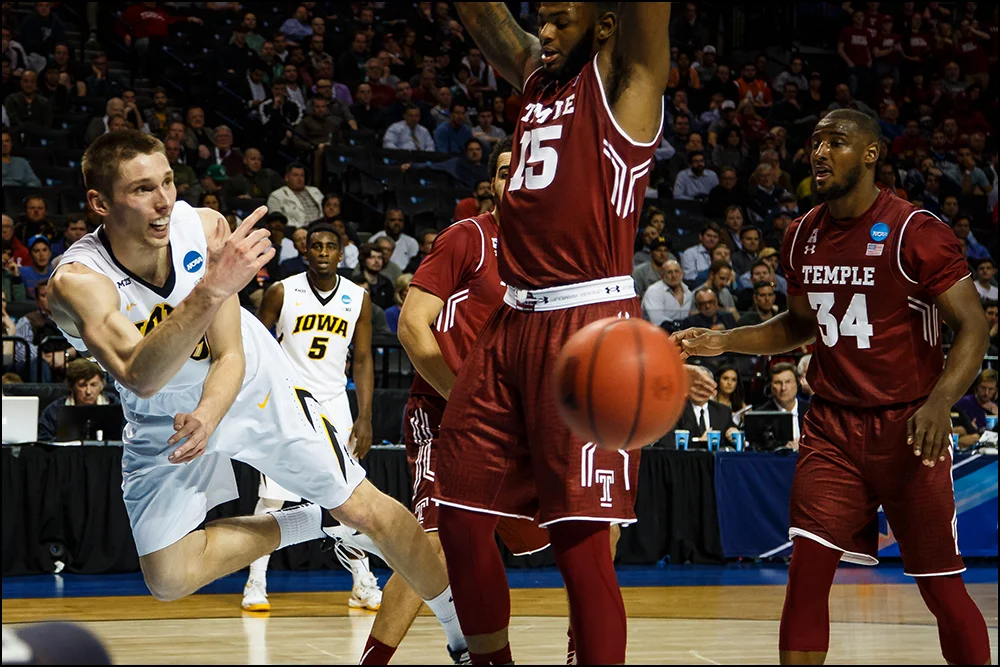 during their first round NCAA championship game on Friday, March 18, 2016 in New York City,New York.