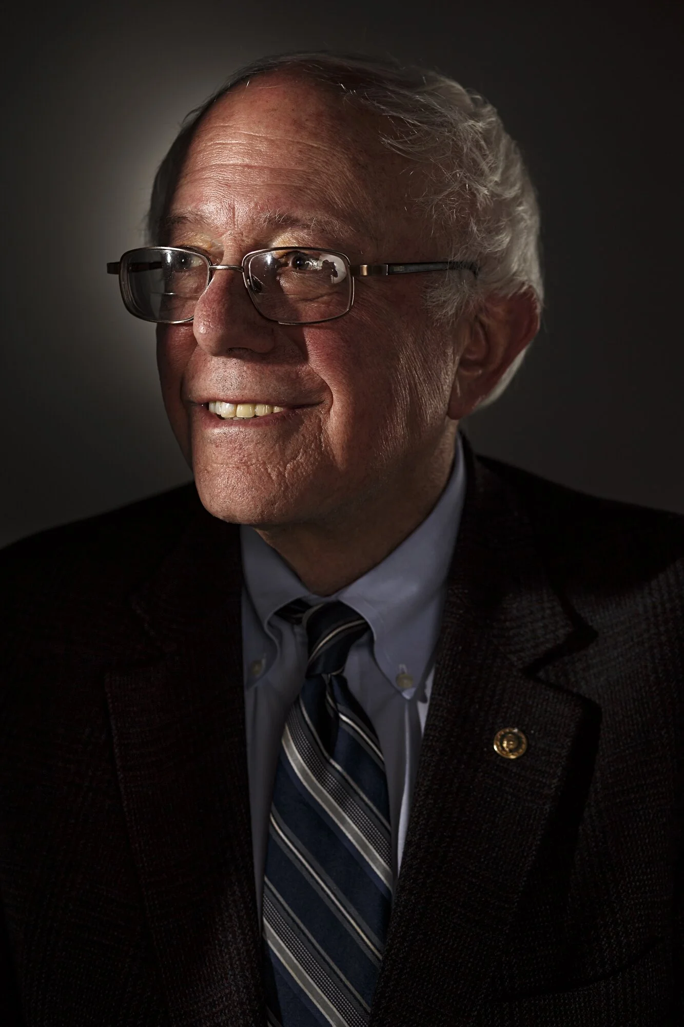  Democratic presidential candidate Bernie Sanders poses for a portrait in The Des Moines Register studio on Thursday, December 31, 2015 in Des Moines.  