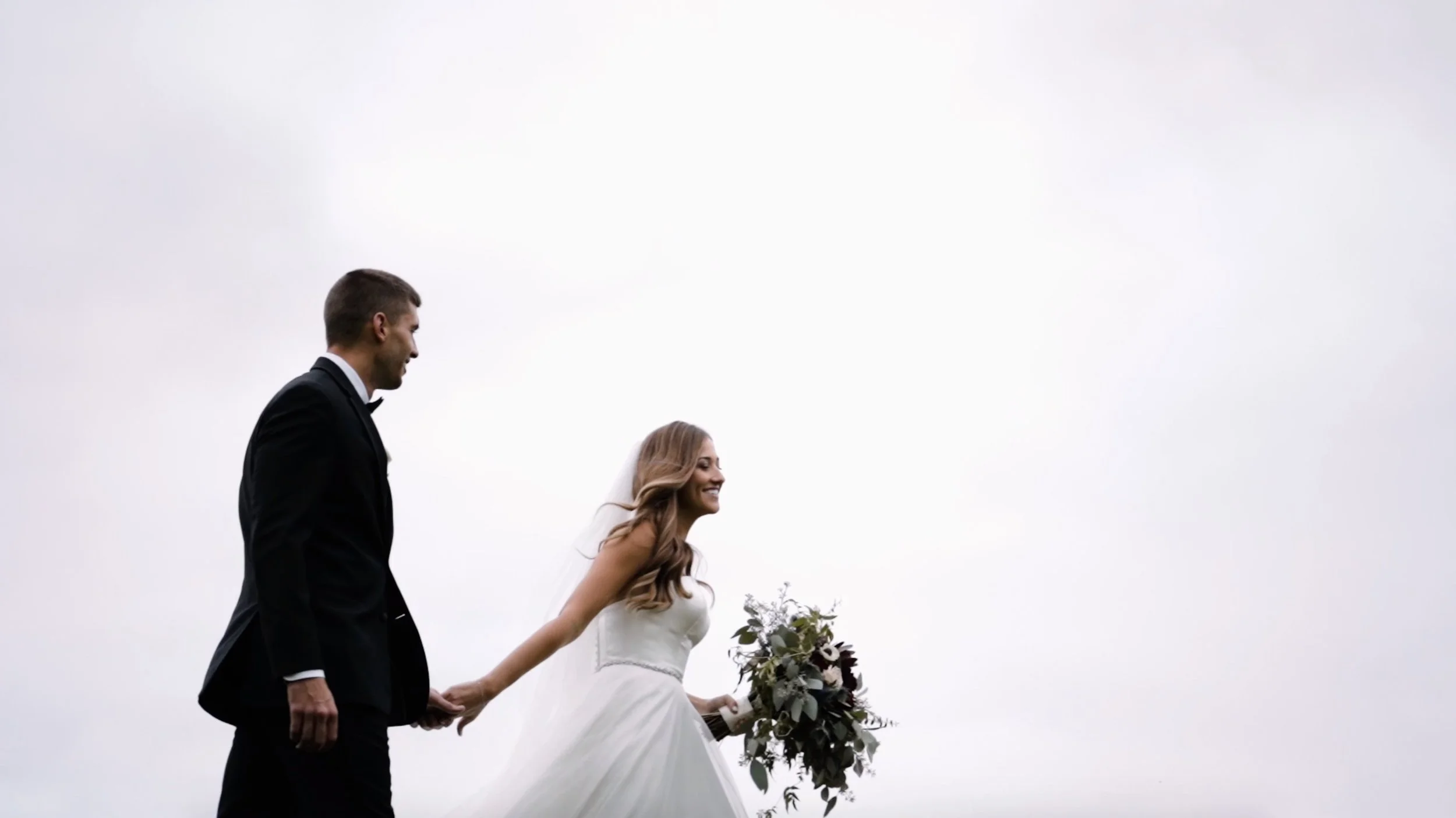 Angela + Dustin - Elegant Fall Wedding, First Look on the St. Croix