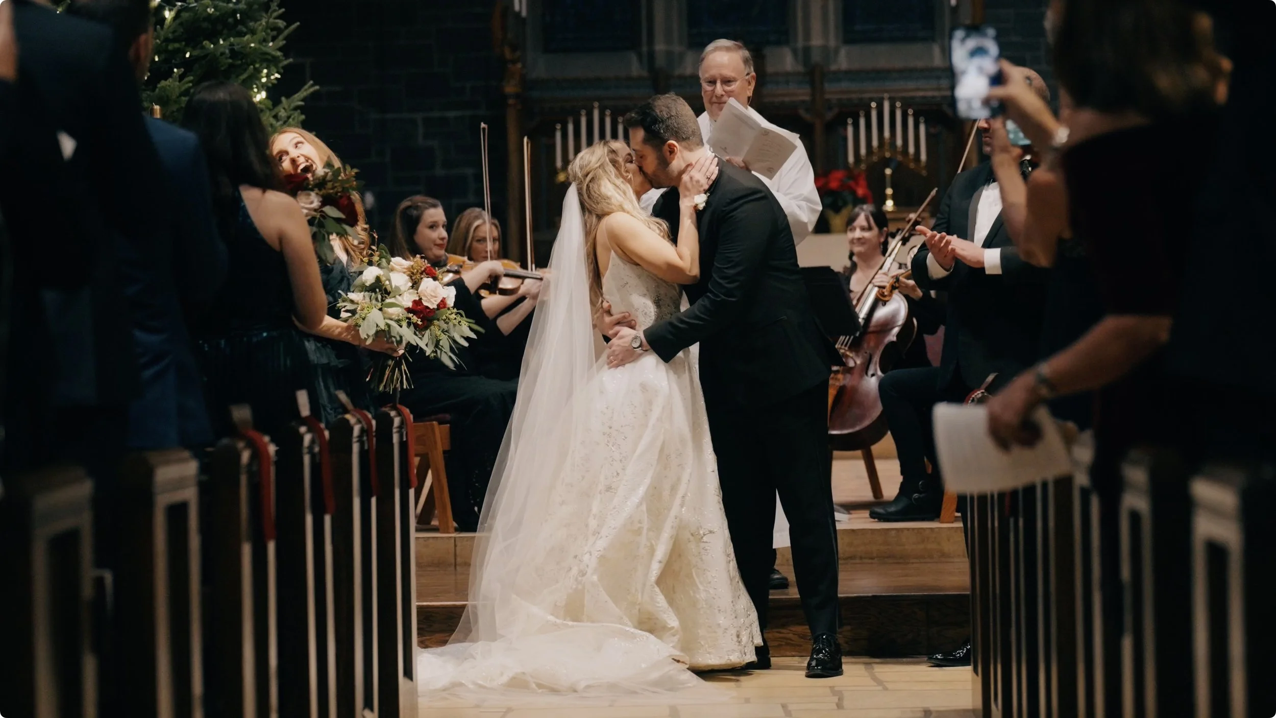 Amelia + Joshua - Wintery Wonderland Wedding