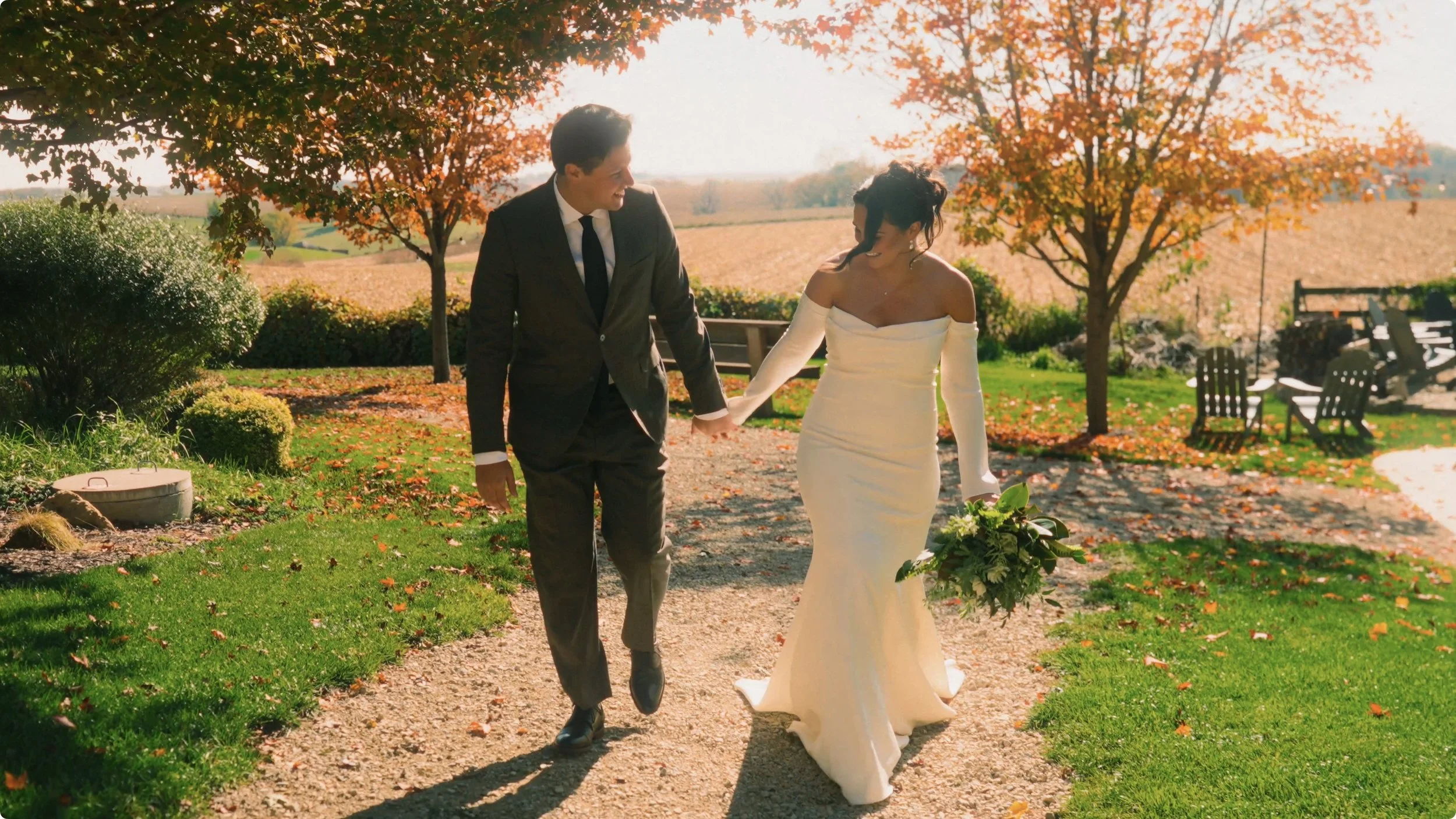 Alana + TJ - Beautiful Fall Wedding in Welch, MN at Legacy Hill Farm