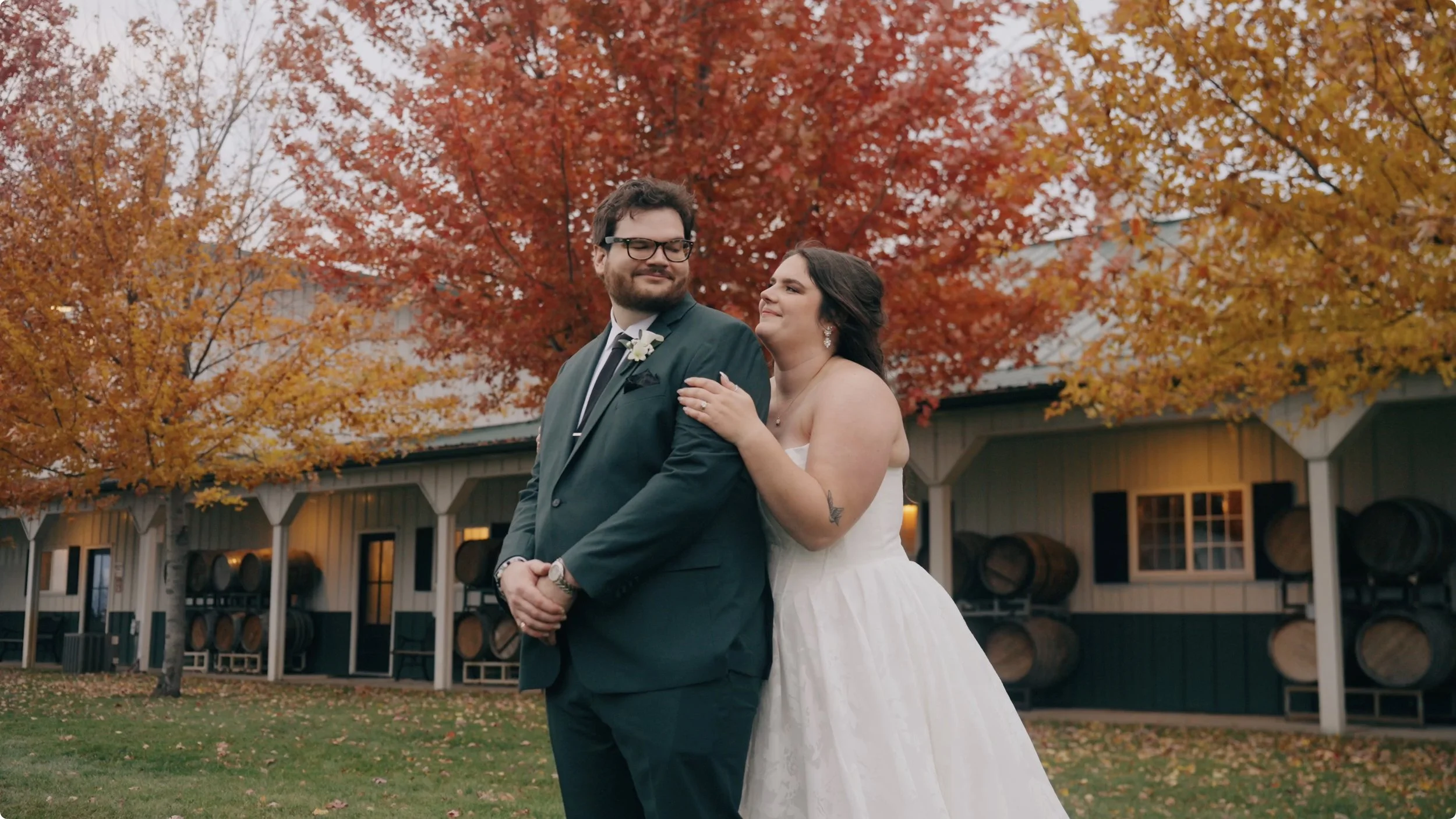 Tyrza + Gavin - Wonderful Fall Wedding at Crow River Winery