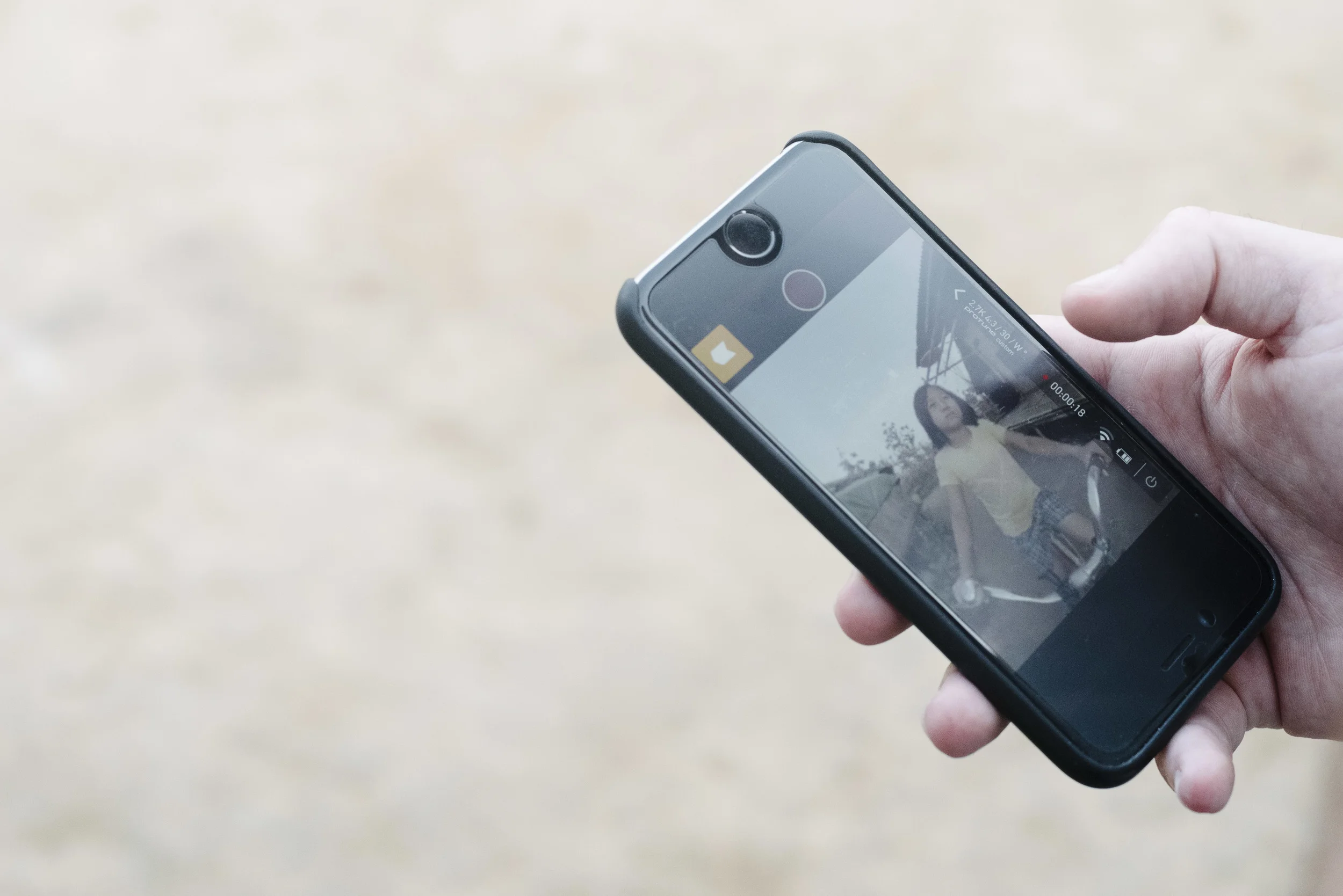 Monitoring the hero camera on the 360 degree GoPro rig as it's given the grand tour of an IDP camp in northern Myanmar.