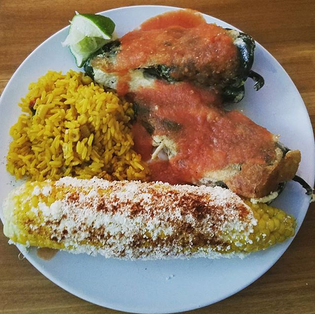 Replicating a street dish I had in Tulum, Mexico. Rellenos, baby! 🇲🇽🌶️