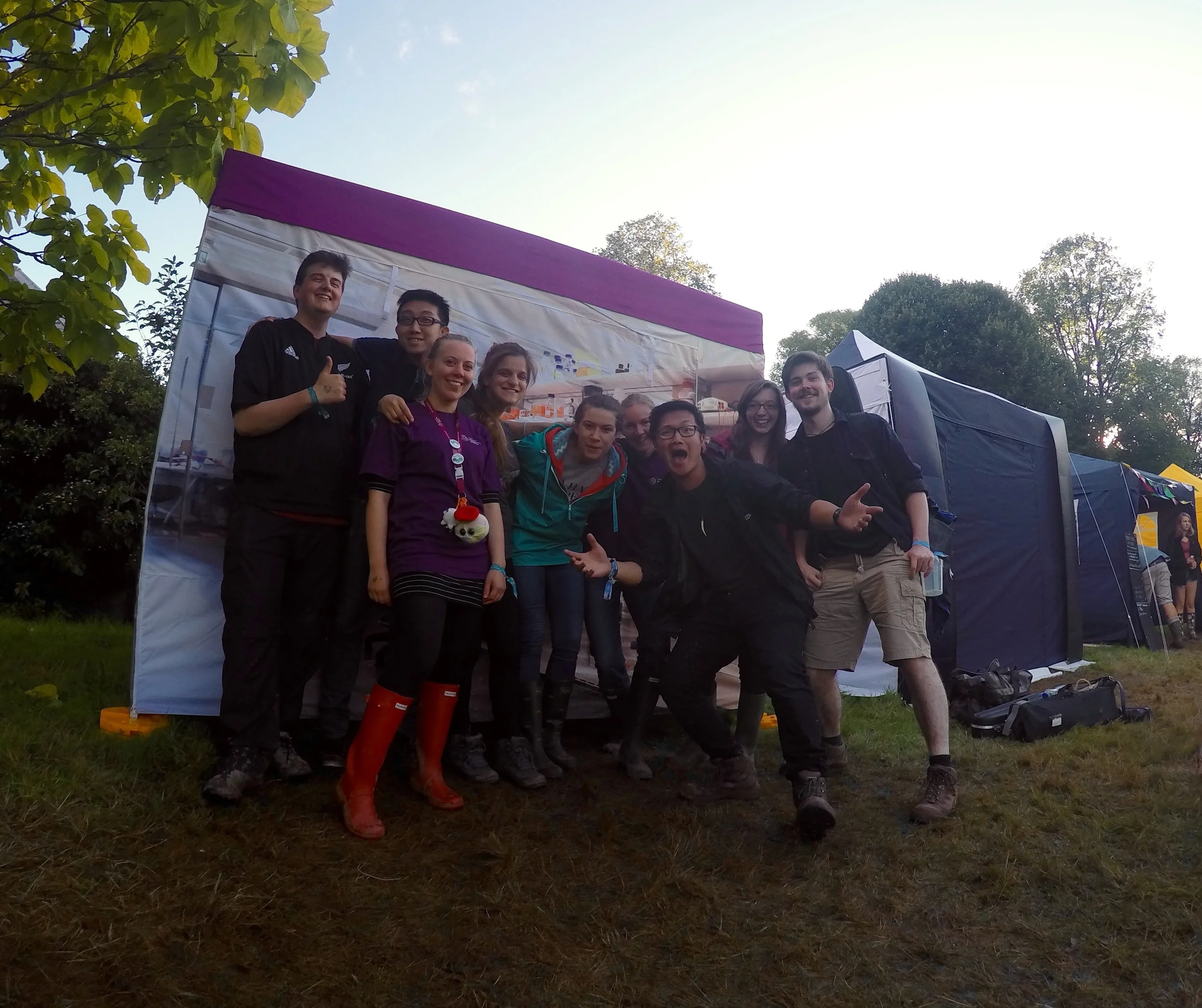 The MRC CRM Team with the Science Ceilidh band! 