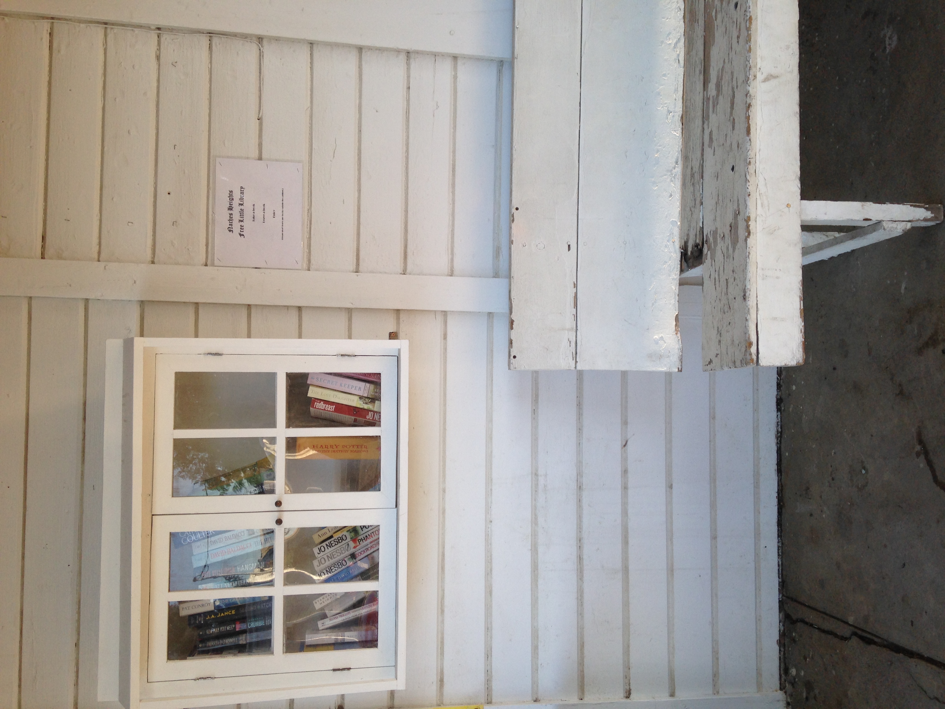 The Little Store lending library.