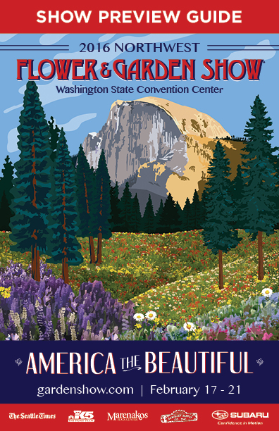 My booth (#206) will be located near the Display Gardens, where the region’s top Garden Creators will create wondrous displays in vibrant color celebrating the show's theme, “America The Beautiful.” I hope those of you who are local to Seattle will stop by and say "hi!" Tickets range from $17/day to $31 for a 2-day pass. Tickets