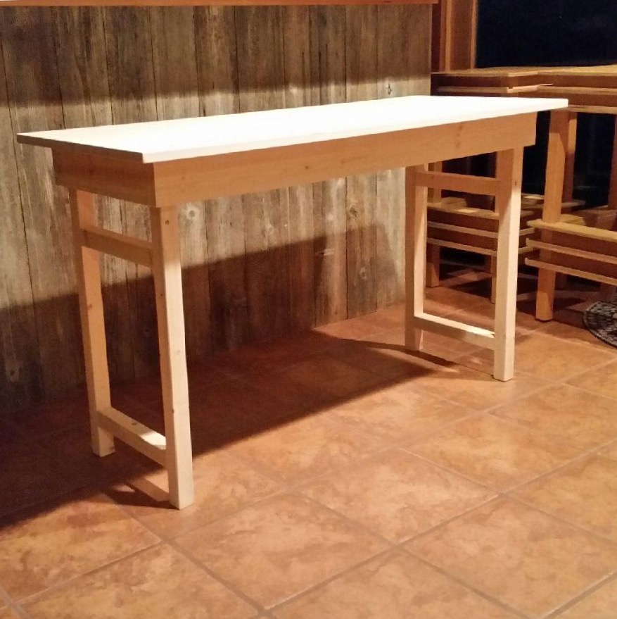 Voila! Le Table! I will have two of these in my booth for displaying product available for sale. I will also have custom-made easels that match the tables for display fixtures.