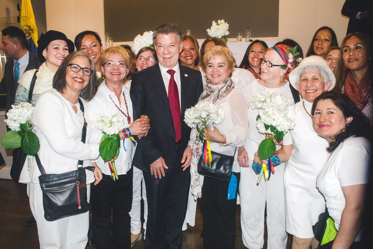 ‘President Santos State visit, London Nov 2016:“It was the first time we welcomed a Colombian President without protesting because he represents a chance for peace in Colombia’.