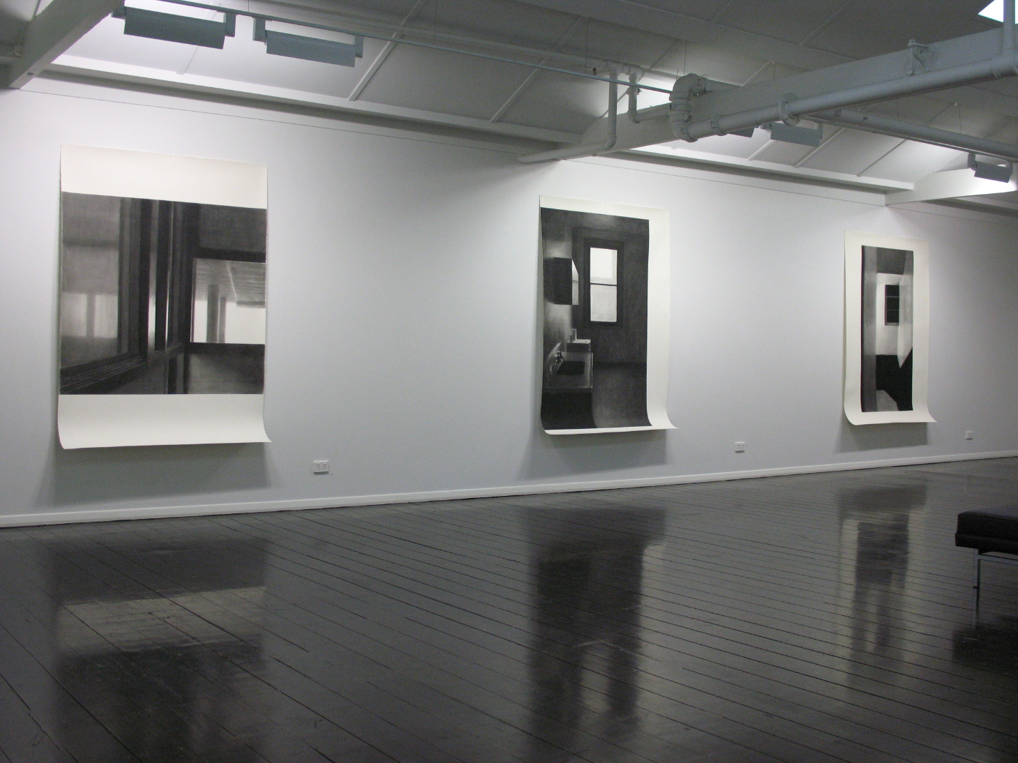 Victoria Chambers VI, III and II (Installation view), Silvershot, Melbourne 2007.