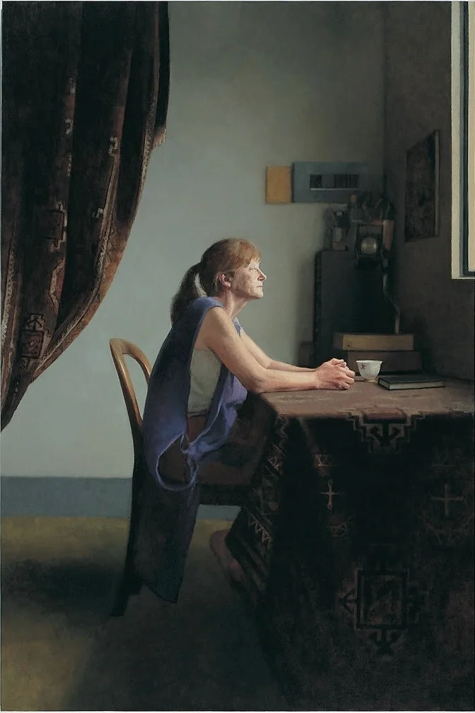 Large Interior 173 (Micky), 2005, oil on linen, 1800mm x 1200mm