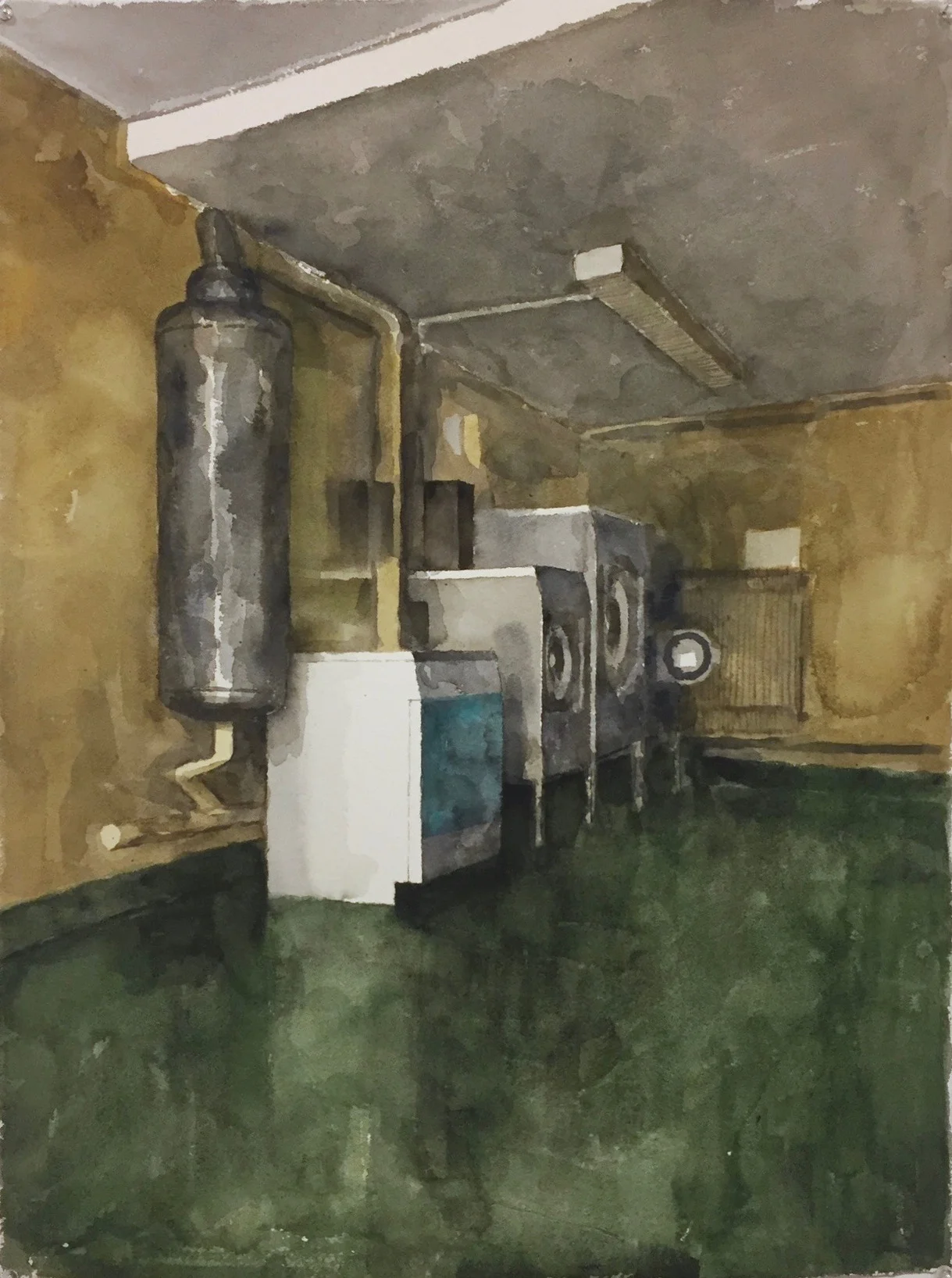 Laundry (Cité des Arts - study), 2016, watercolour on 640gsm Arches, 560mm x 750mm