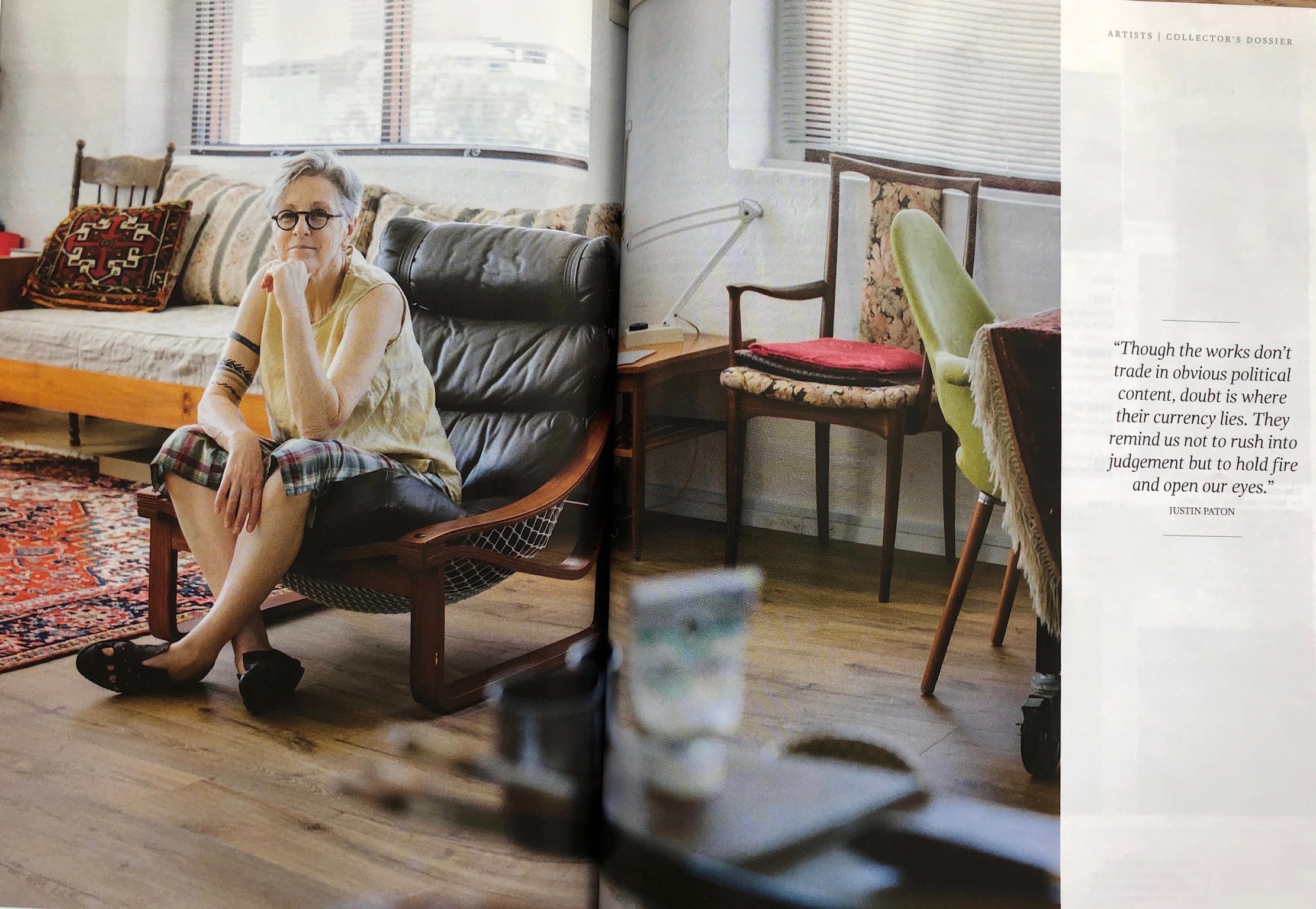 Art Collector magazine (#88 APR-JUN 2019) features a Collector’s Dossier on my work by Courtney Kidd - and a great quote here from Justin Paton. Excellent image reproduction and writing - many thanks to all who contributed!