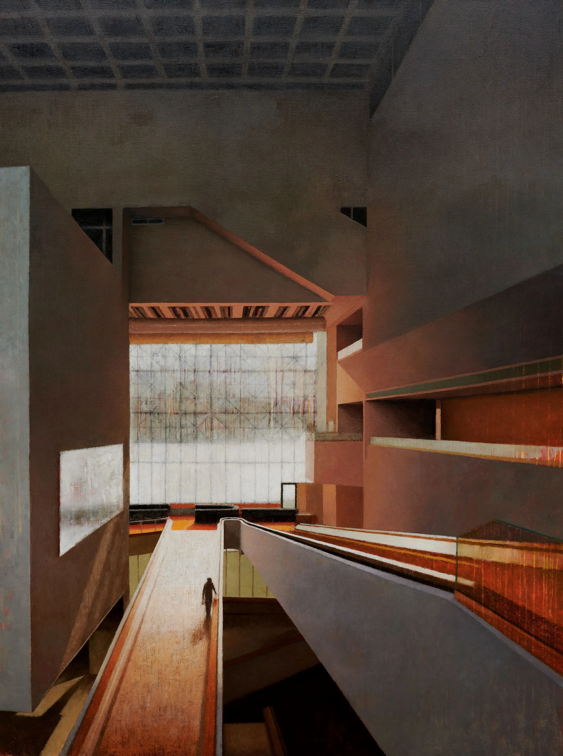 Interior 405 (High Court, morning light), 2019, oil on linen, 200cm x 150cm