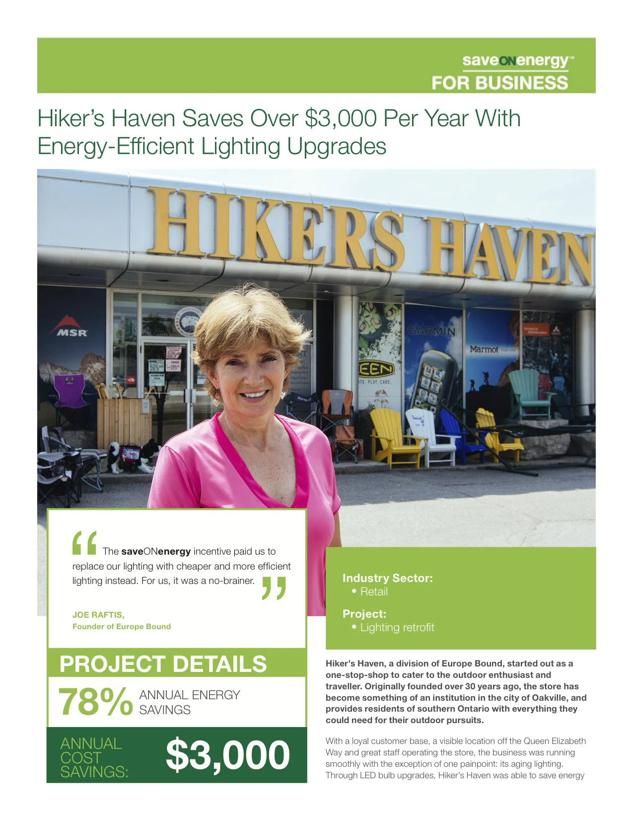 Hiker's Heaven Case Study