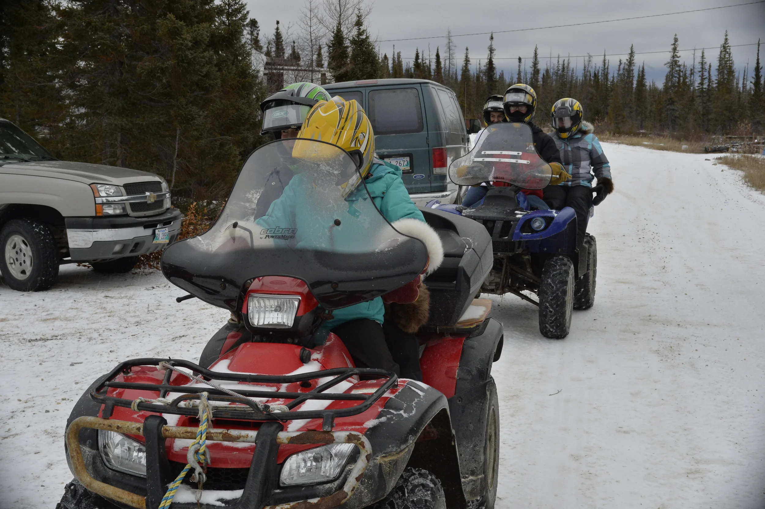 Riding ATVs