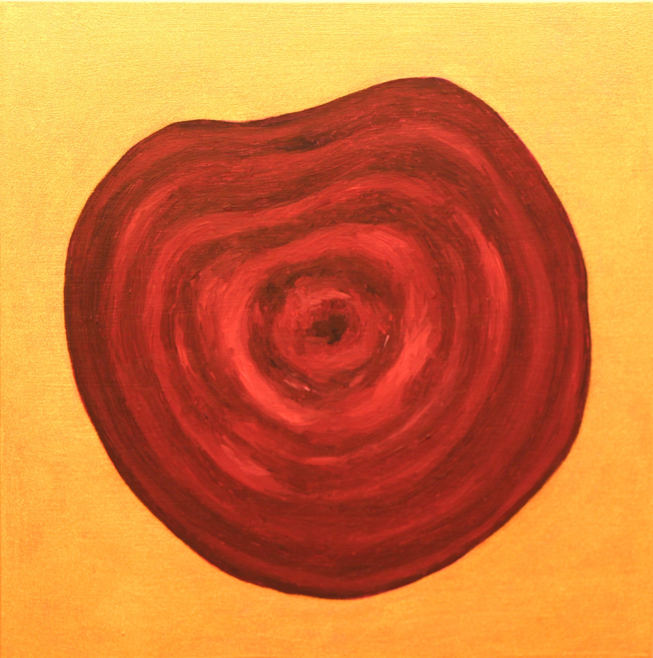    Round (beet half)    oil on panel  6 x 6 inches 