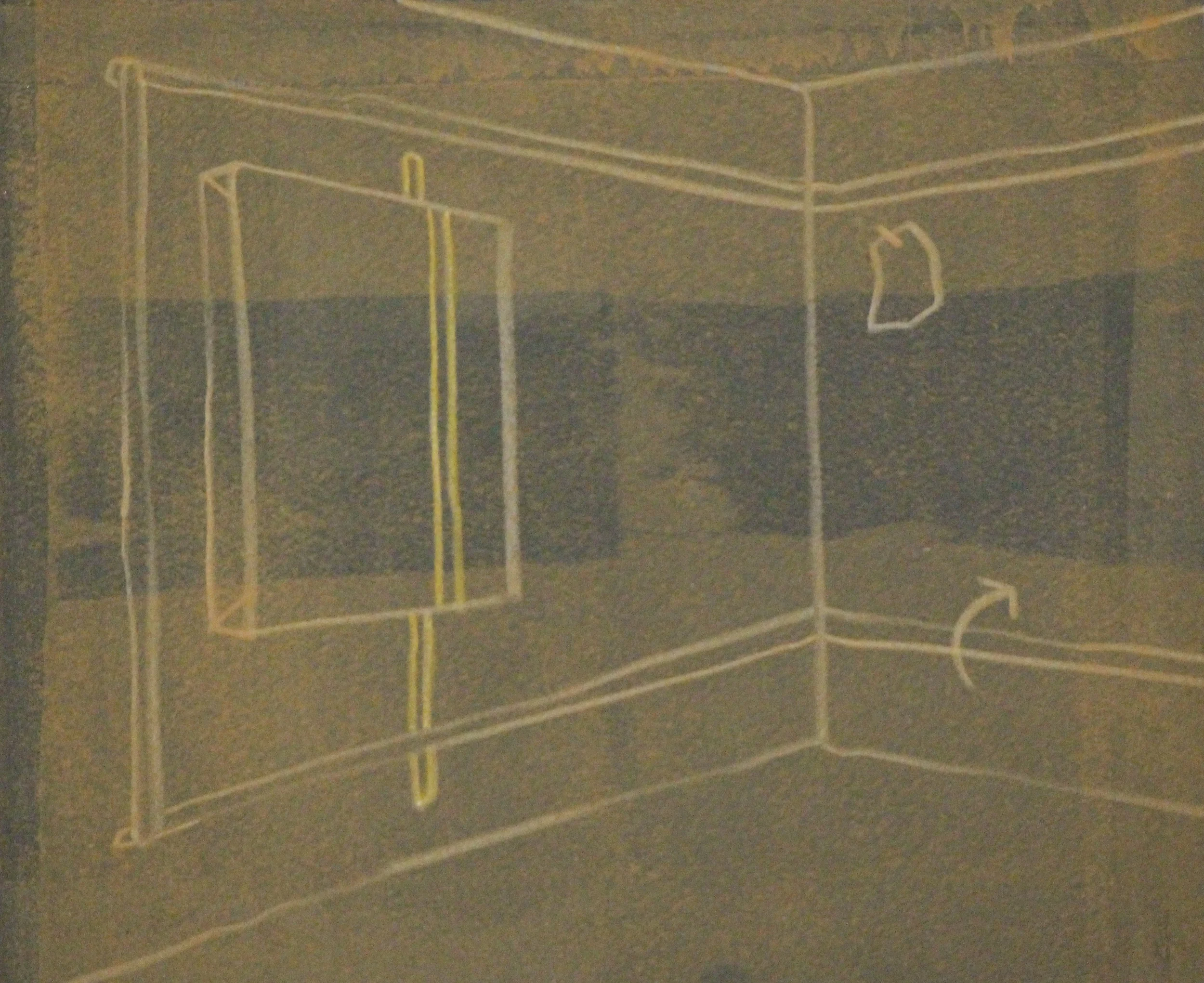 Daniel Granitto Untitled, 2015 woodblock print, watercolor, colored pencil, printing ink, and white charcoal on paper 5 3/8 x 6 1/2 inches edition of 12 (each unique)