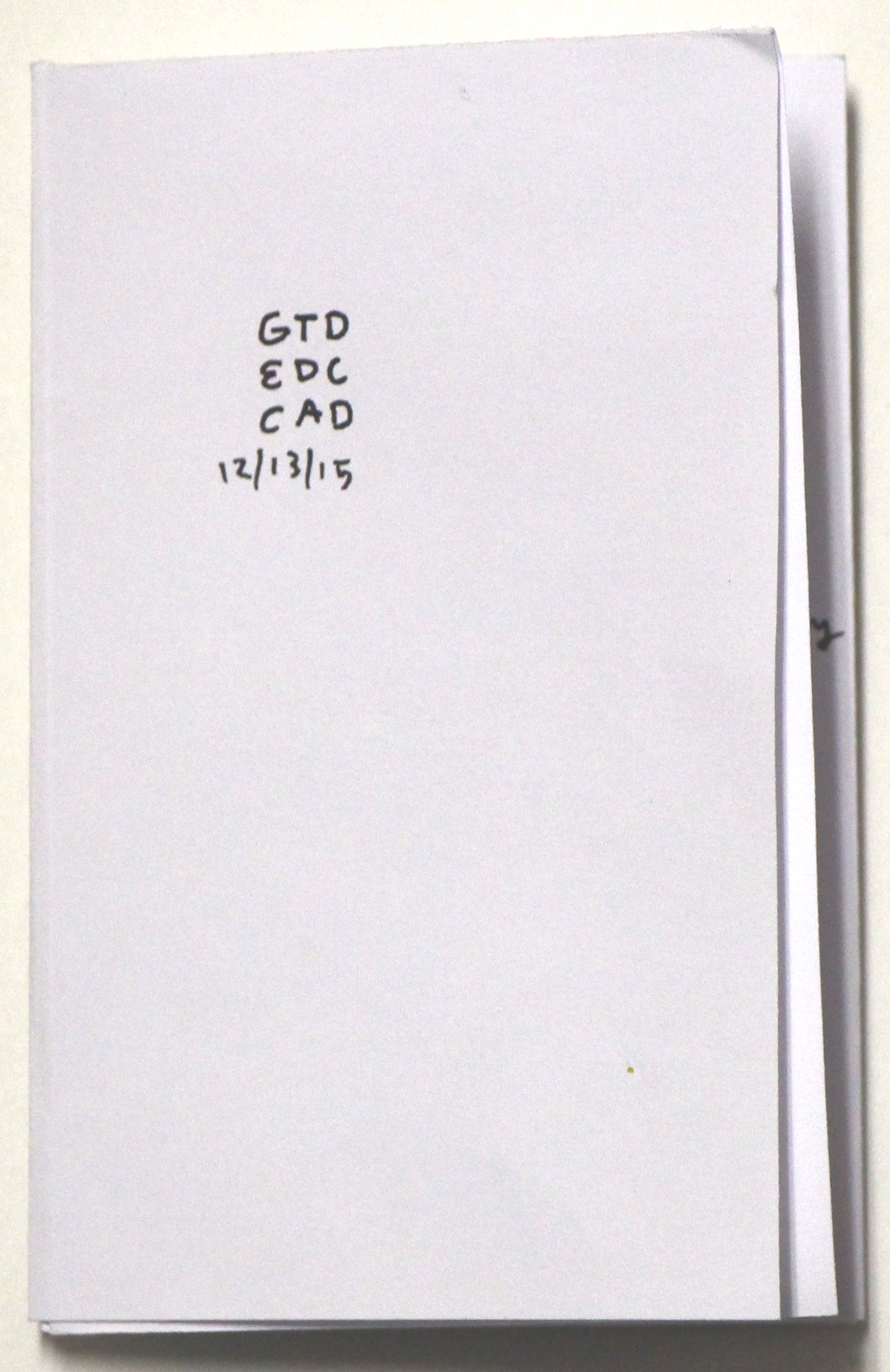 Brandon Alvendia Atlas Drift EDC, 2015 collaborative publications 4.25 x 2.75 inches (closed) 4.25 x 5.5 inches (open) edition of 10 (each unique)