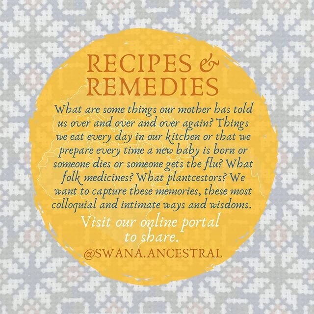 We are our ancestors. They live through us &amp; the continuum of our cultures through our oral histories. So often, these are ways and memories that are so common in our family we don&rsquo;t even notice them or recognize the depth of their secrets 