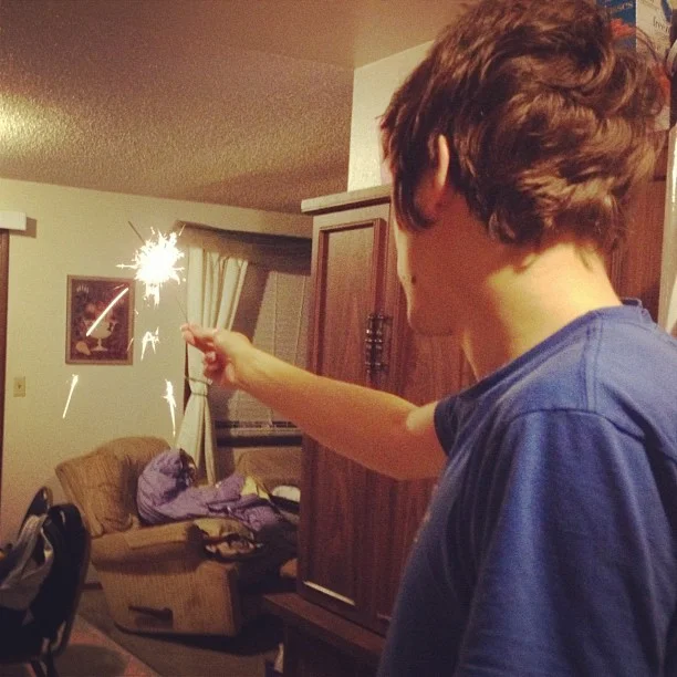 Thank you to Rachel for letting us stay at your place and light fireworks, on our way to Seattle! (Taken with Instagram)