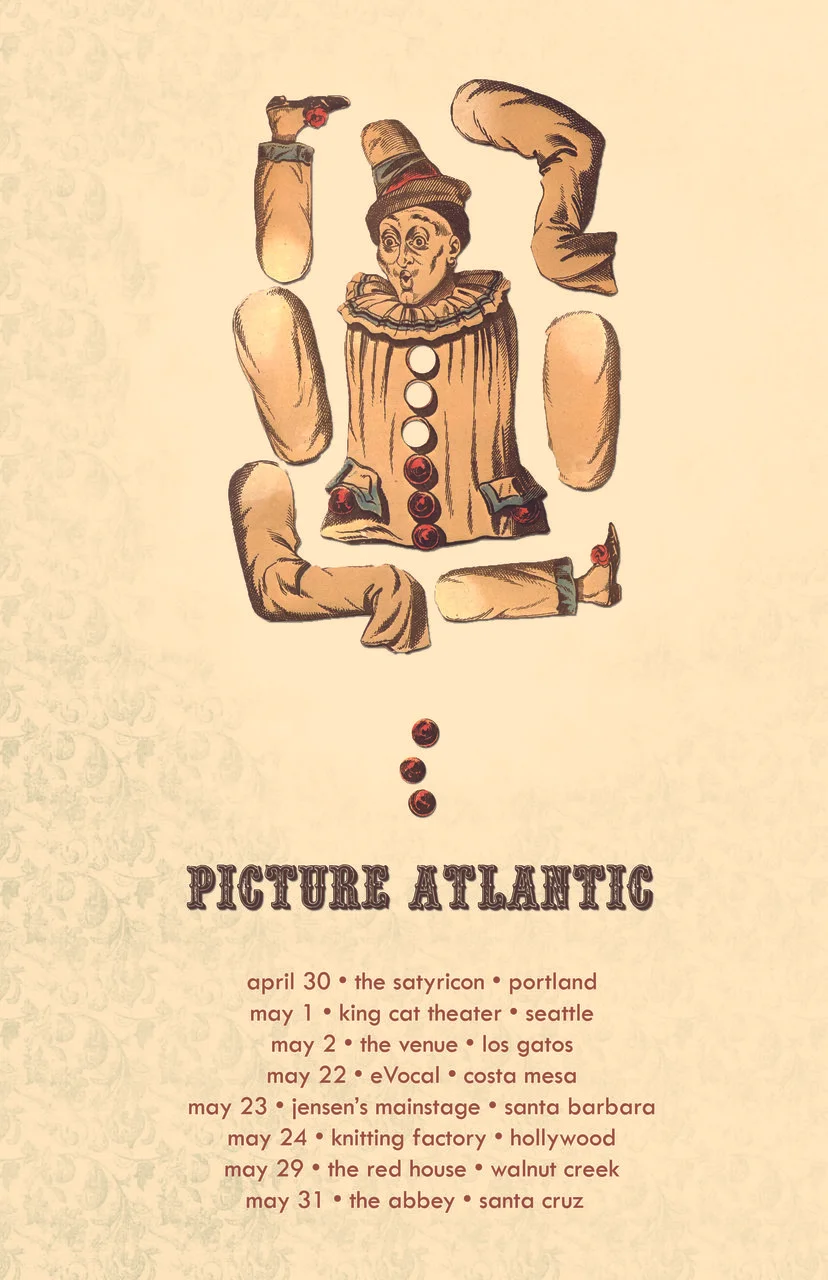 So This is our little “tour” schedule for May. We’re actually really stoked. The shows up North are with Falling Up on their CD release tour. They’ll be playing with Ruth, and Archeology. Our show in Santa Cruz is a free one …