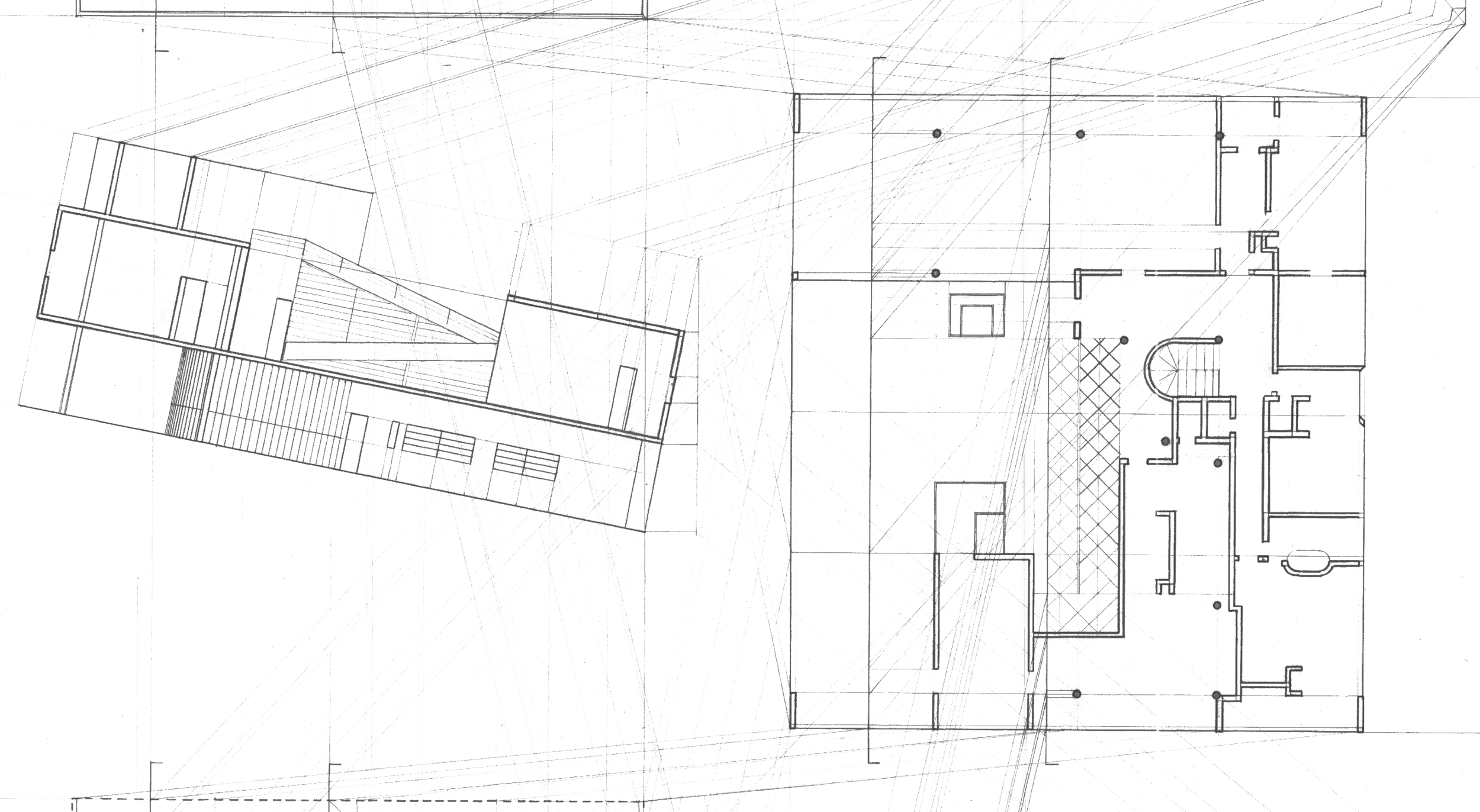  le corbusier villa savoye orthographics_pencil, bristol [detail] 