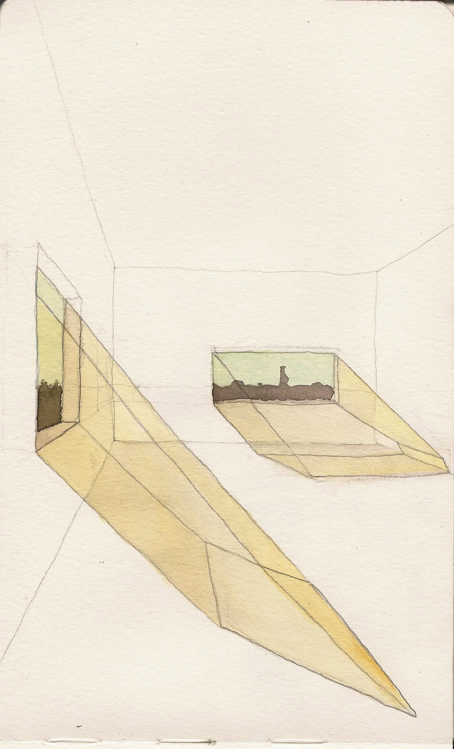  [day]light volumes_watercolor, pencil 