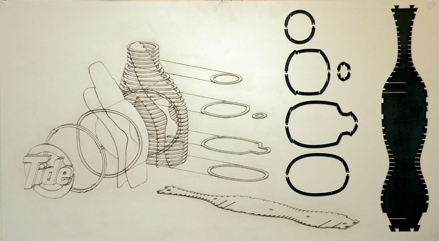  tide lasercutter drawing_rhino, AutoCAD, polystyrene 