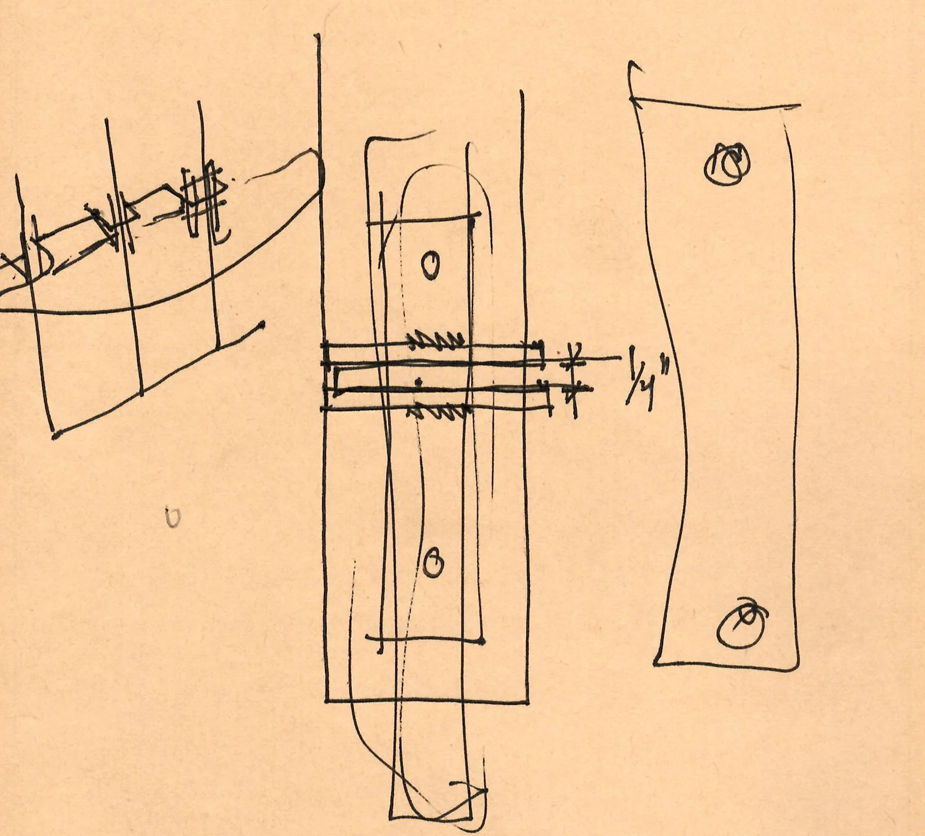 initial mounting concept sketch.