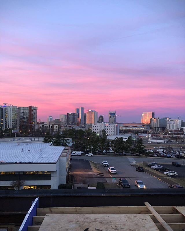 View from our newly framed rooftop in the Gulch.  #nofilter