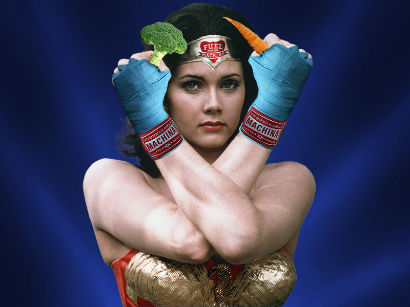 Wonder Woman knows how to protect herself