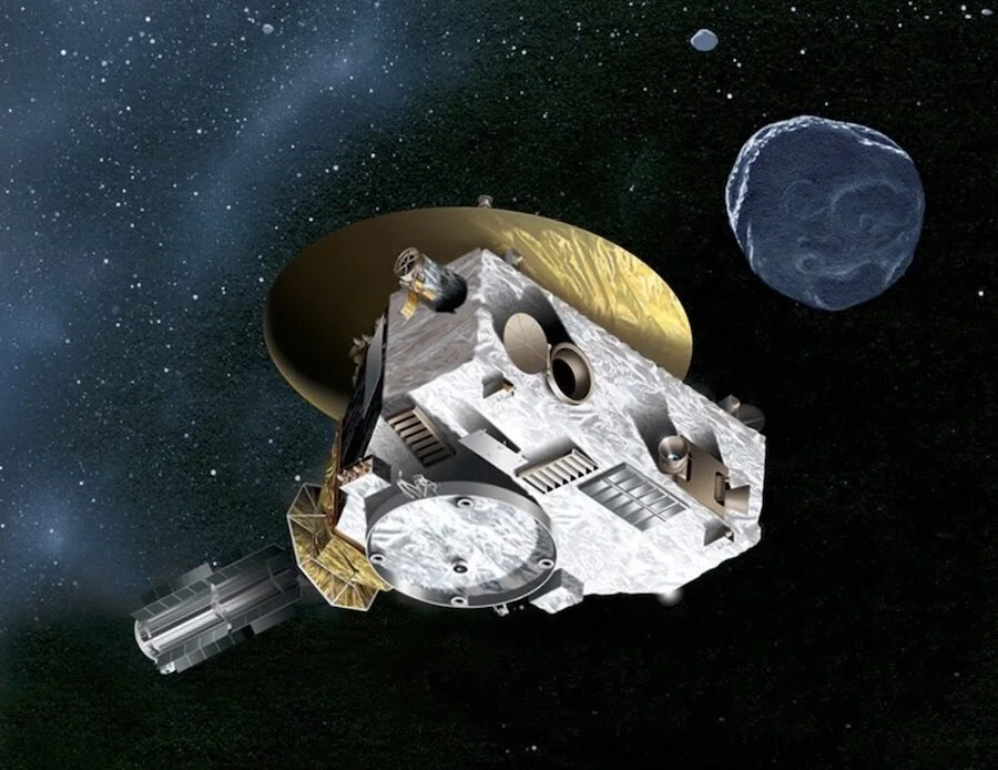 Every ten years, New Horizons travels 1/2 second backwards in time.
