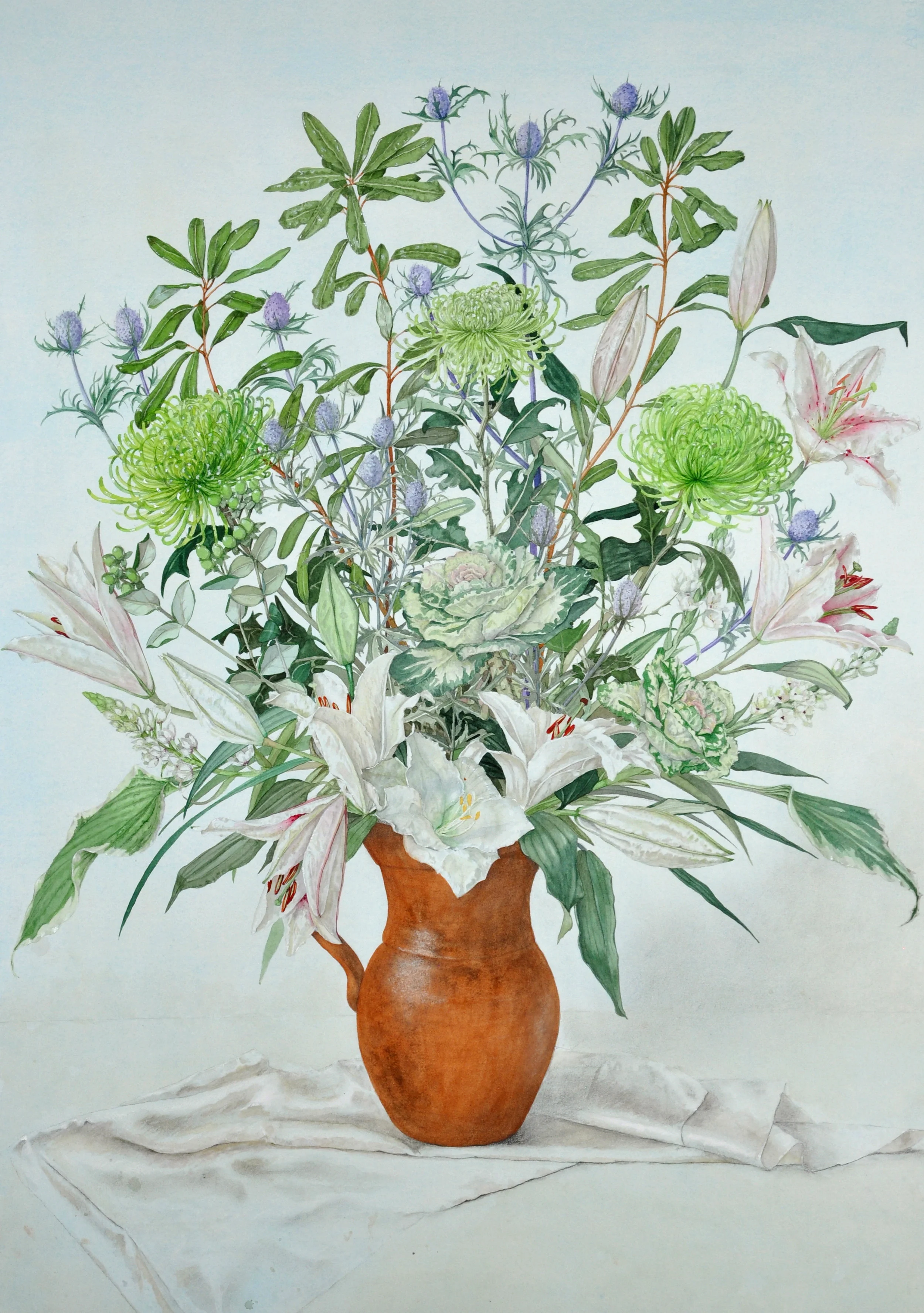 "Still Life with Chrysanthemum” (23" x 33”) 🔴