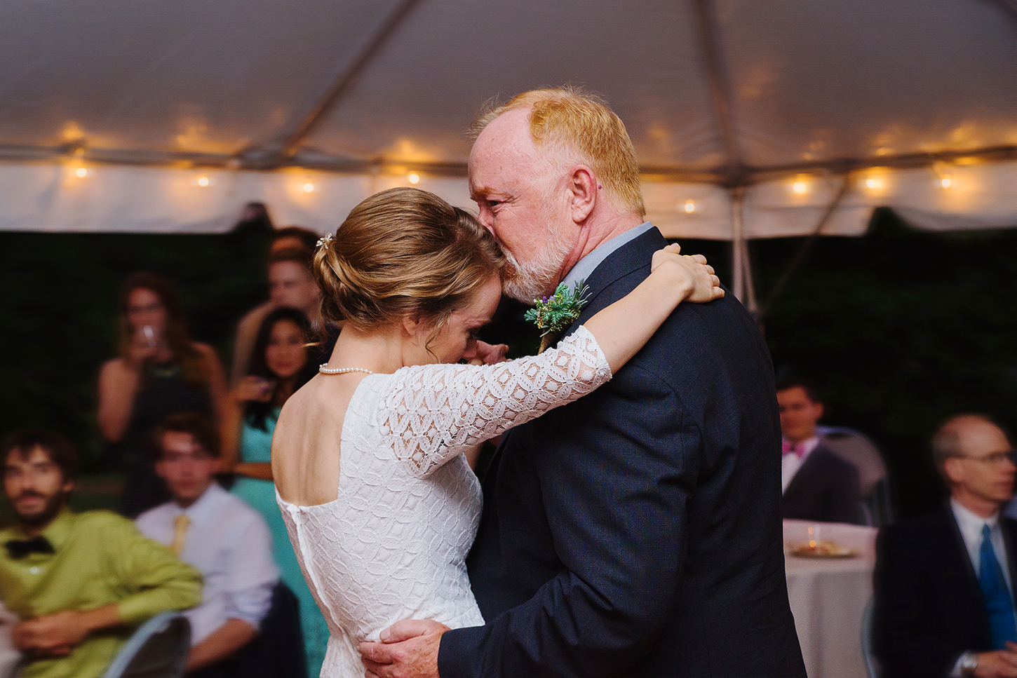 father daughter dance in tent reception at montpelier mansion
