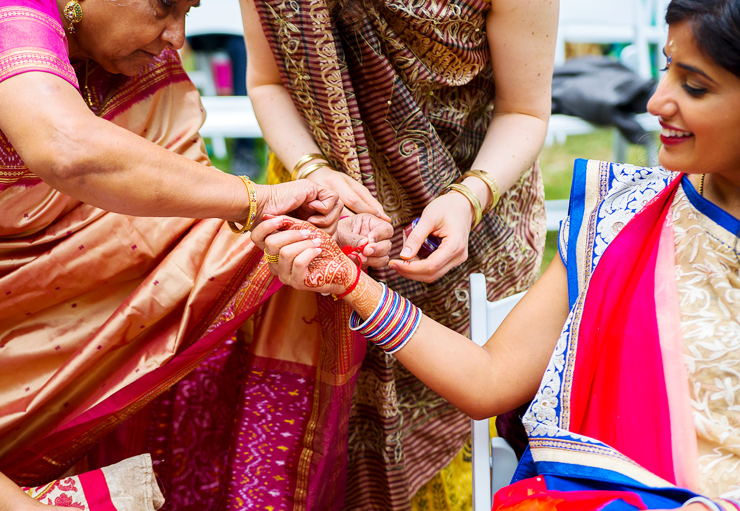 Indian baby shower wedding ceremony at rust manor house