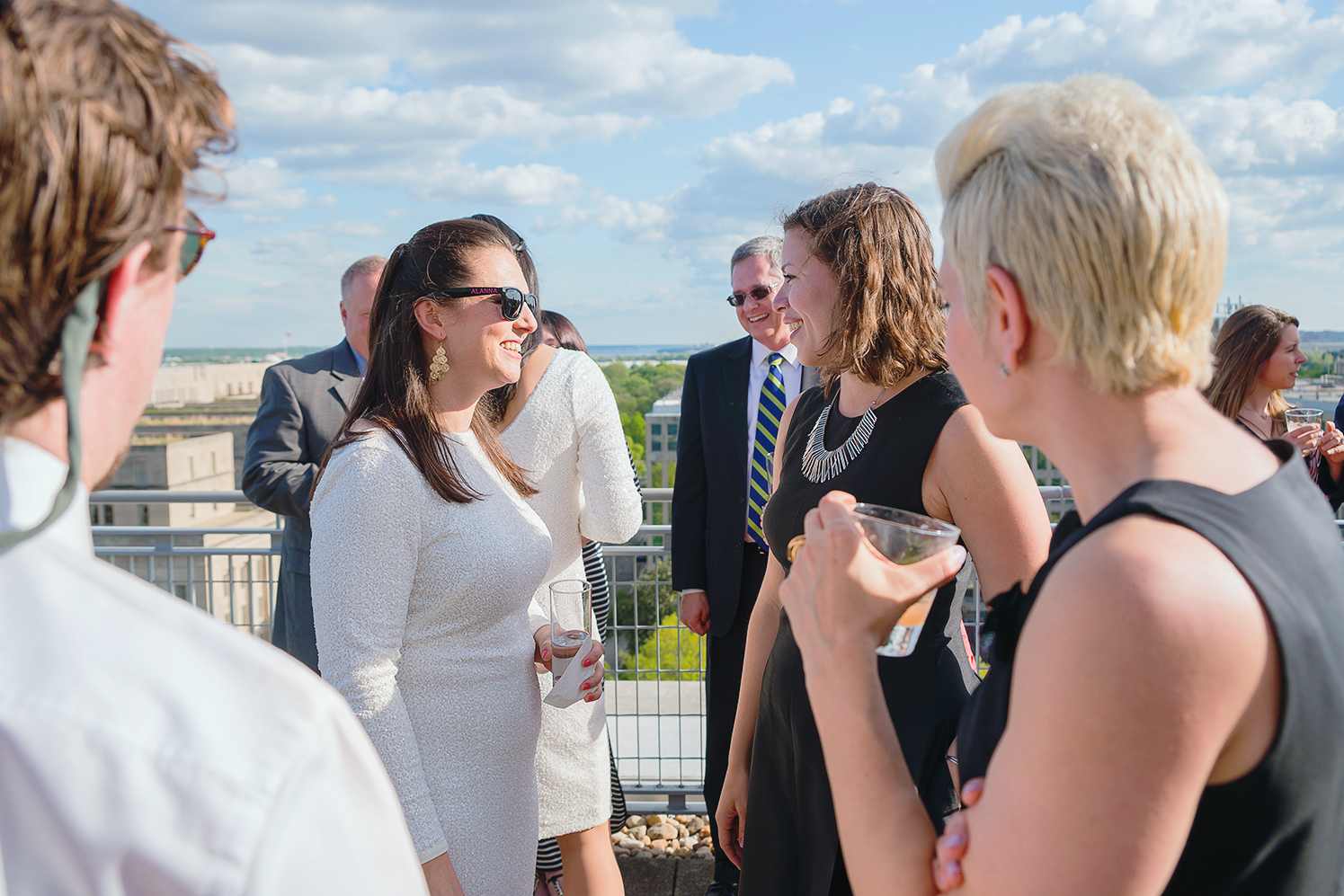 Wedding reception at George Washington University City View Room 