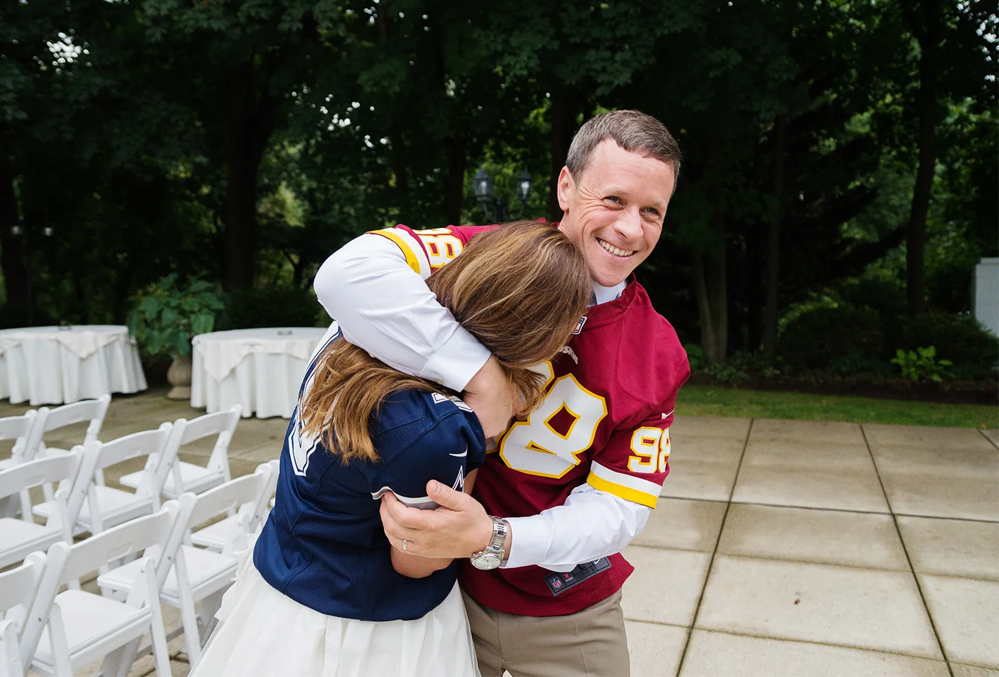 Dallas Cowboys vs Redskin wedding ideas at Ceresville Mansion