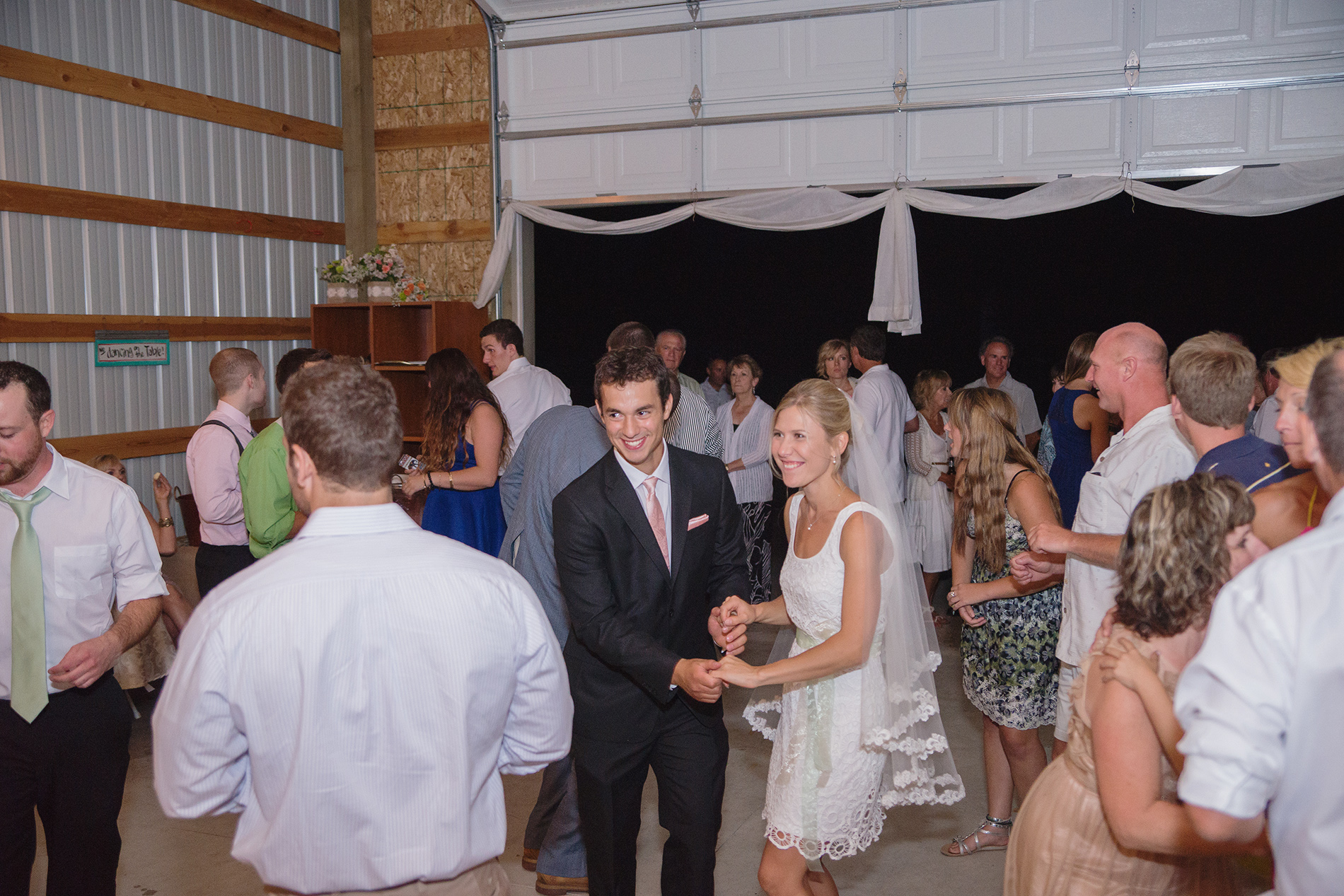 First dance at barn DIY wedding in Athol Idaho