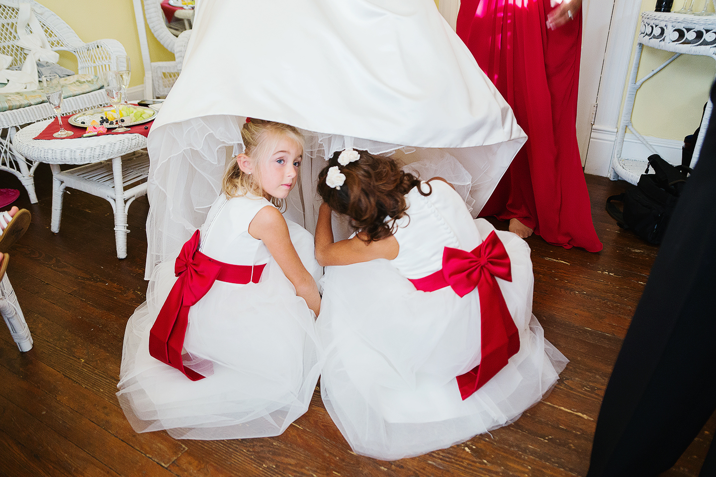 Flower girls at Bristow Manor in Virginia