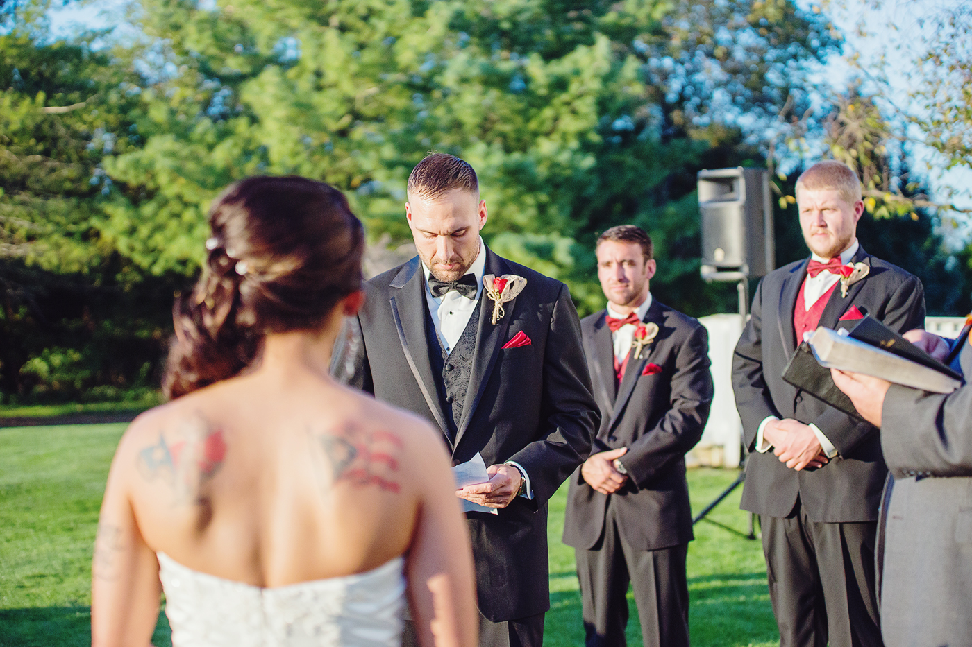 Bristol Manor outdoor wedding ceremony