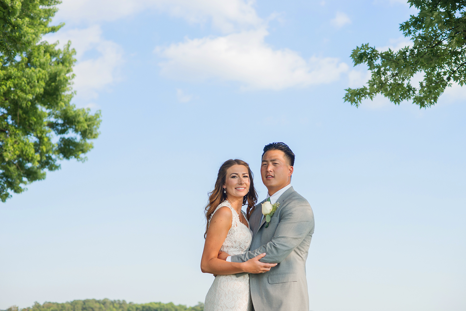 annapolis waterfront bride and groom portraits summer wedding